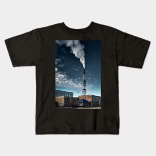 Small factory causing pollution Kids T-Shirt